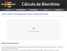 Tablet Screenshot of biorritmo.net